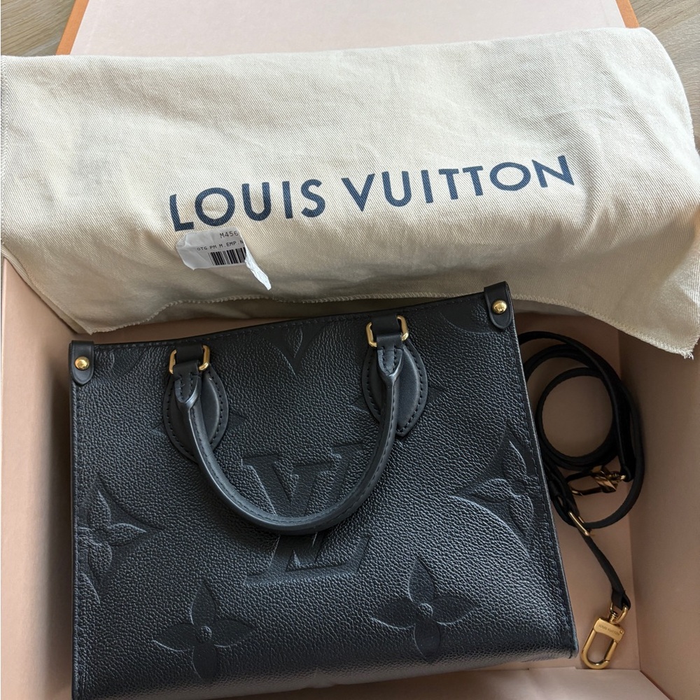 Louis Vuitton Black Monogram Tote Bag